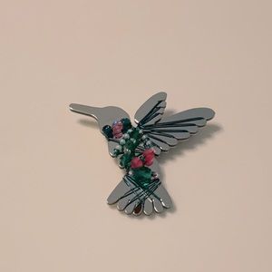 Liztech hummingbird pin, signed and dated 02. Condition like new.
